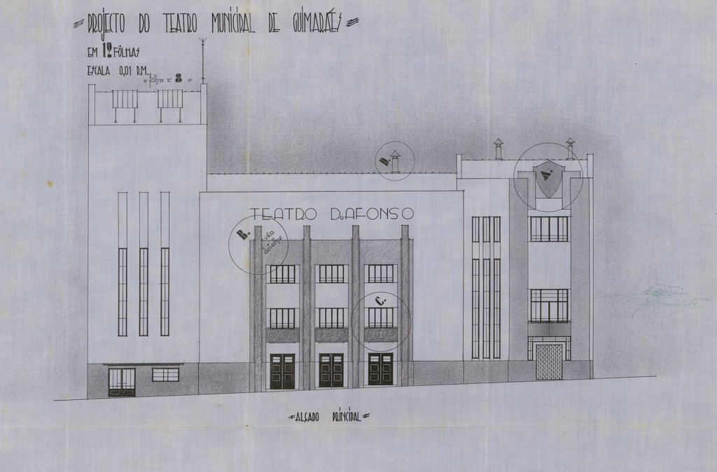 Projecto do Teatro D. Afonso Henriques