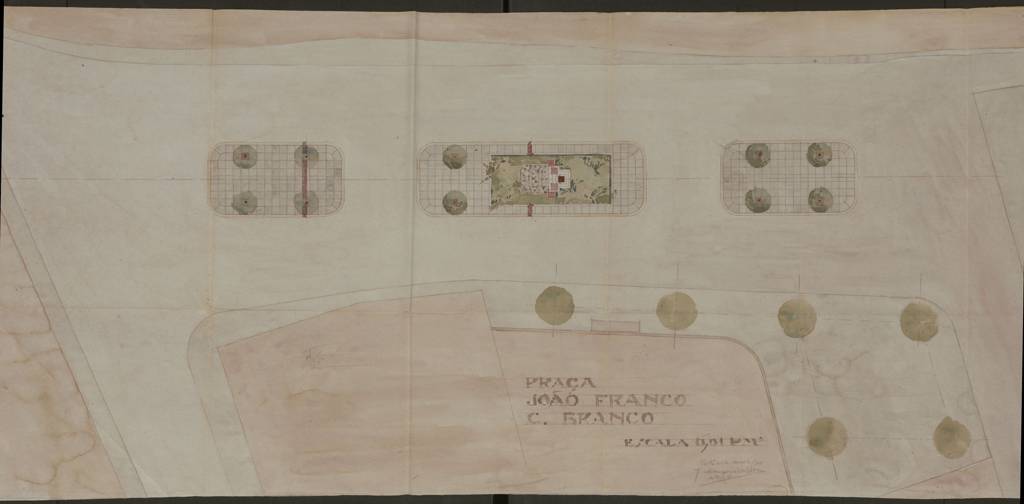 Planta da praça João Franco – 1940